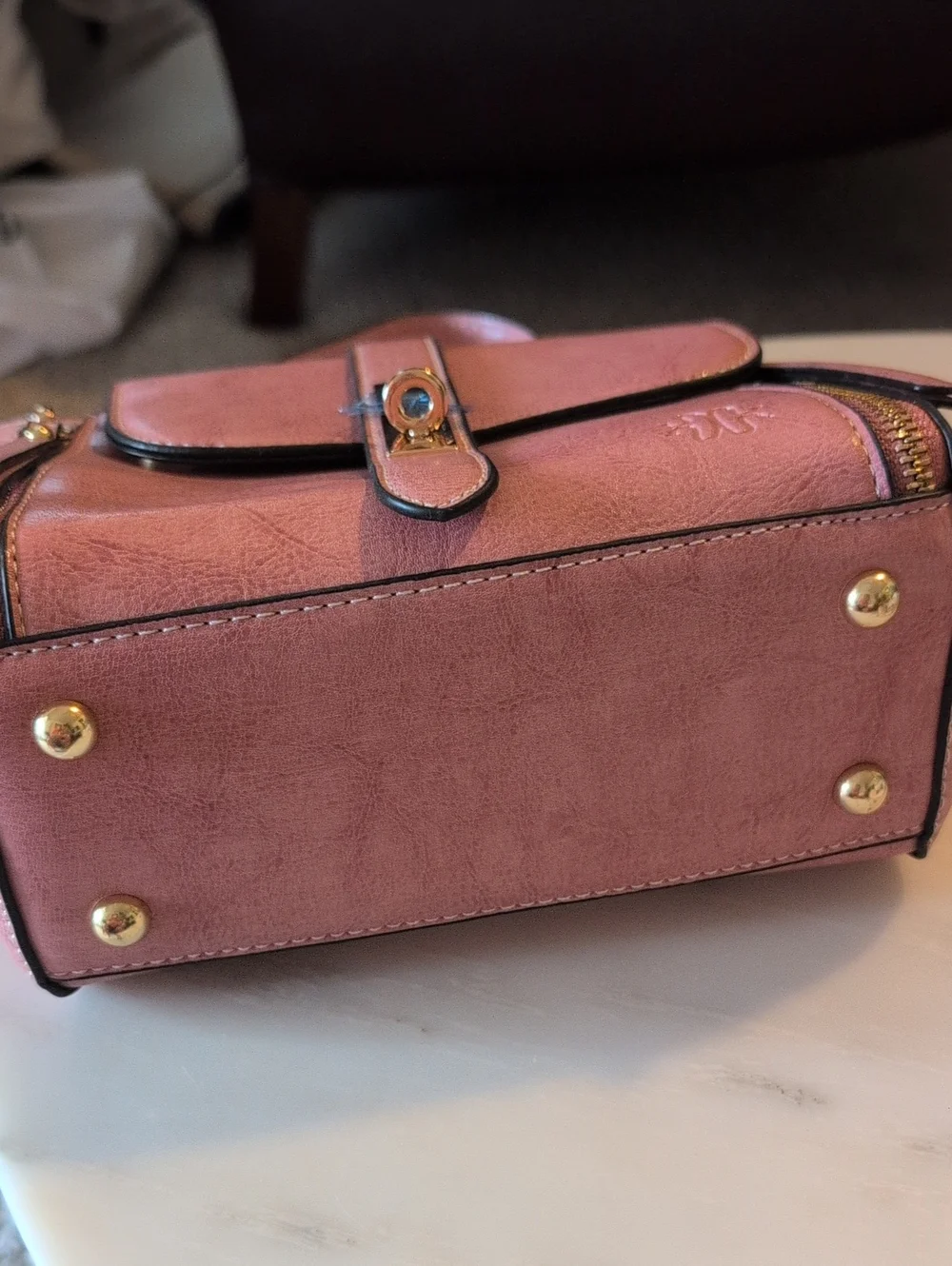 Stylish Pink Top-Handle Satchel Handbag